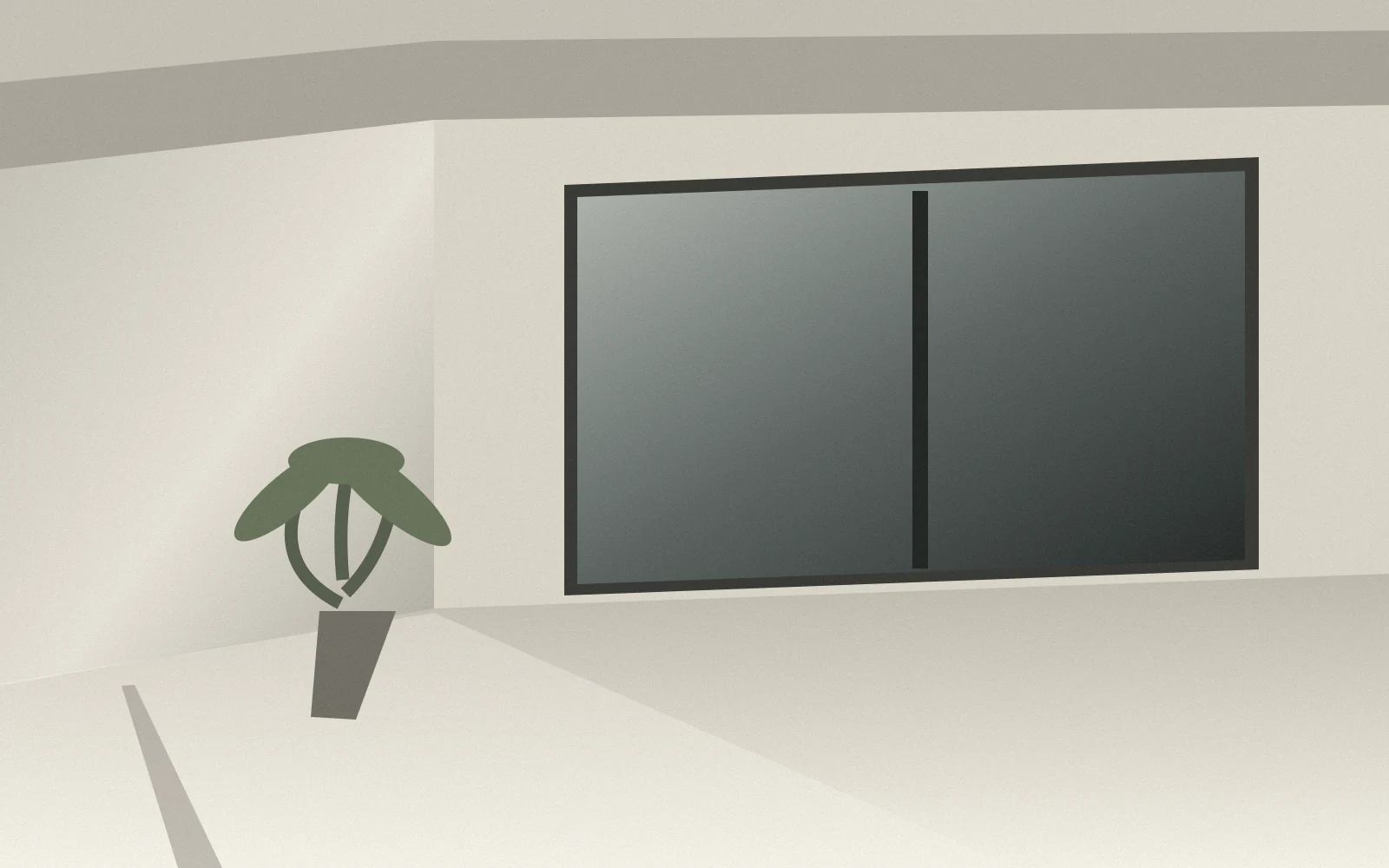 Illustration of a courtyard architectural study
