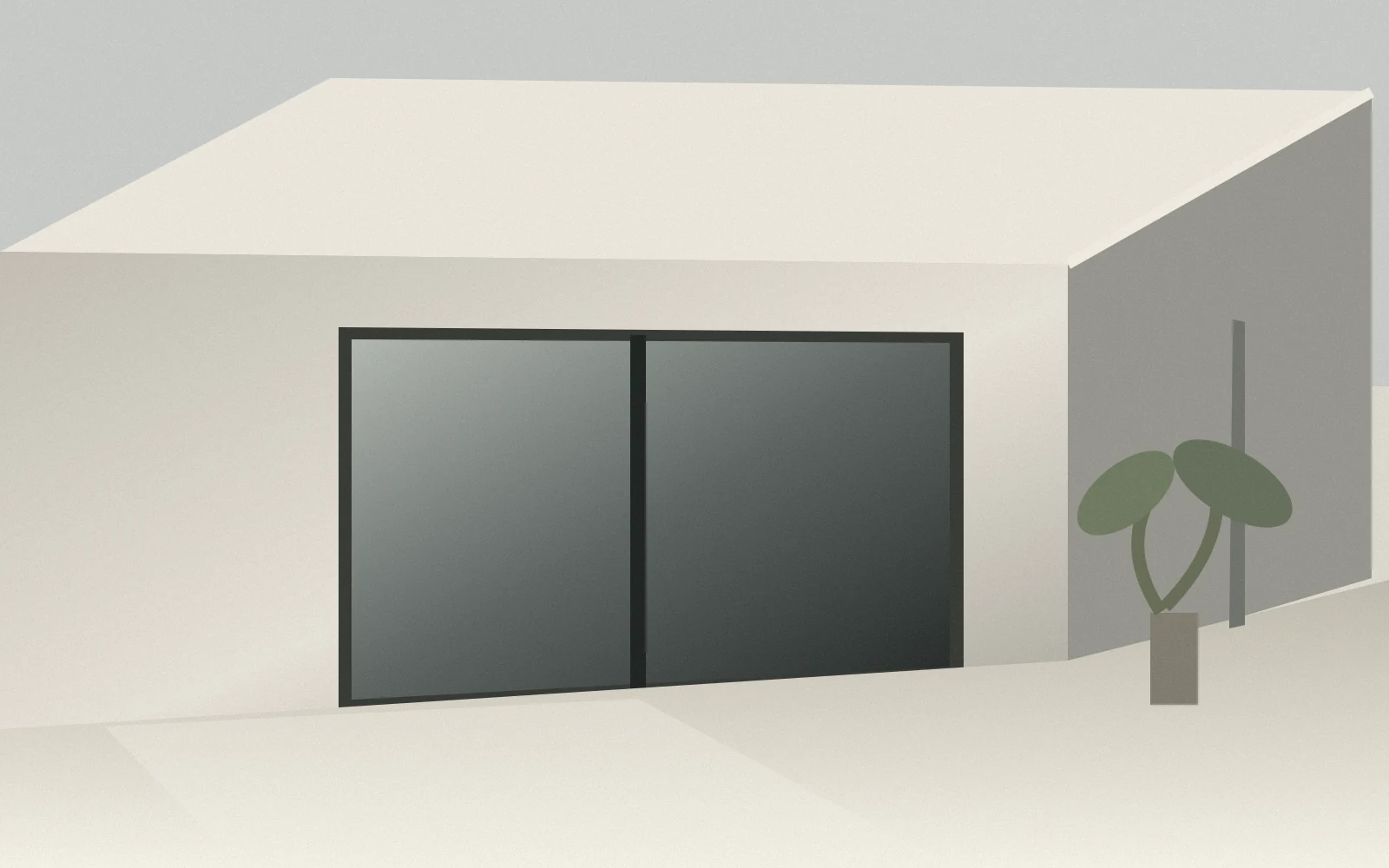 Illustrative architectural visual for Monolithic Retreat
